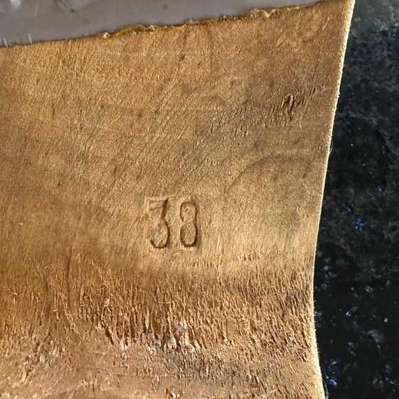 Mia Wooden Clogs – Scandinavian Style, Red Leather, Size 38 (US 8) - Picture 7 of 8